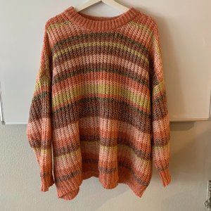 American Eagle cozy springtime pink oversized sweater